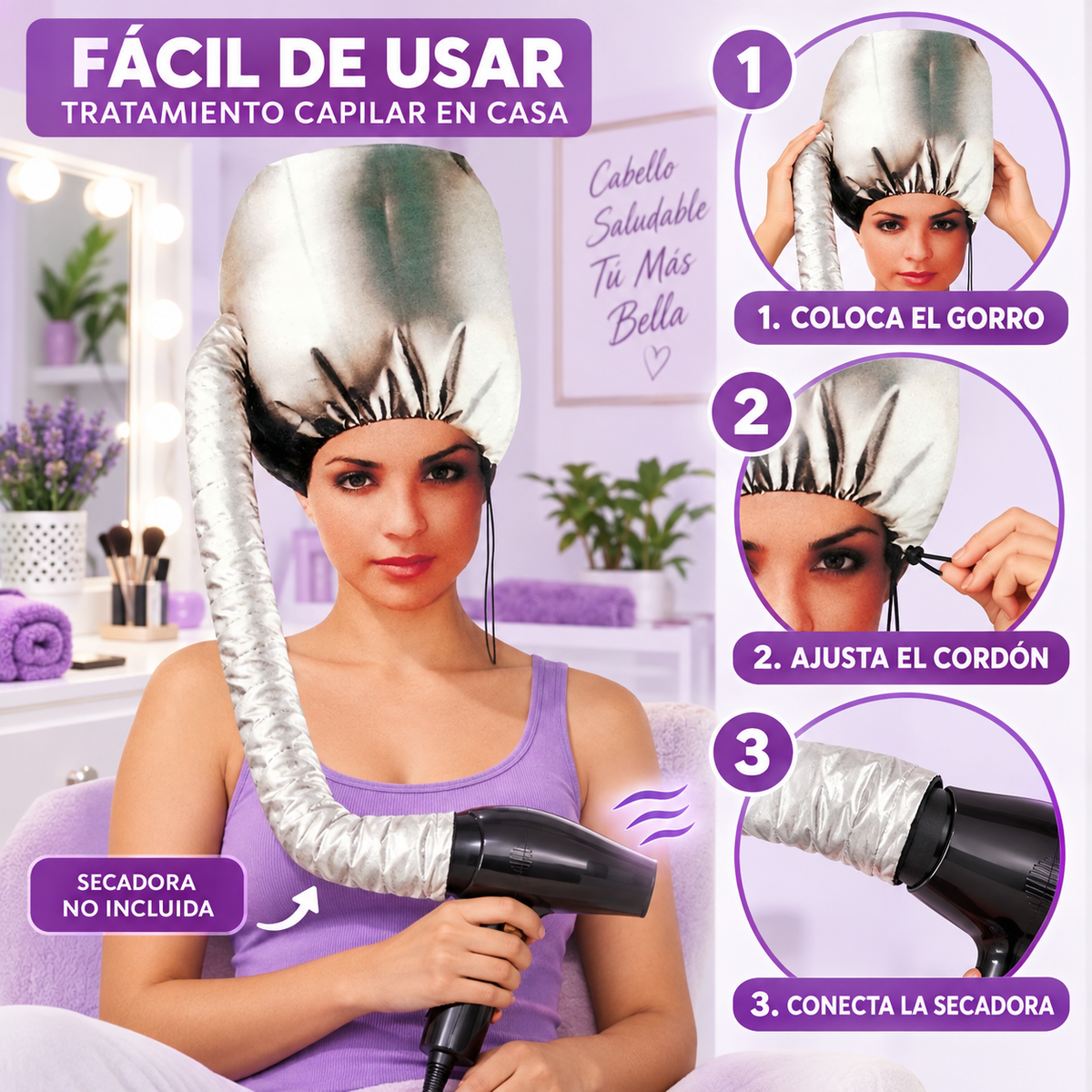 Beauty Style Gorro Térmico para el Cabello 0900495