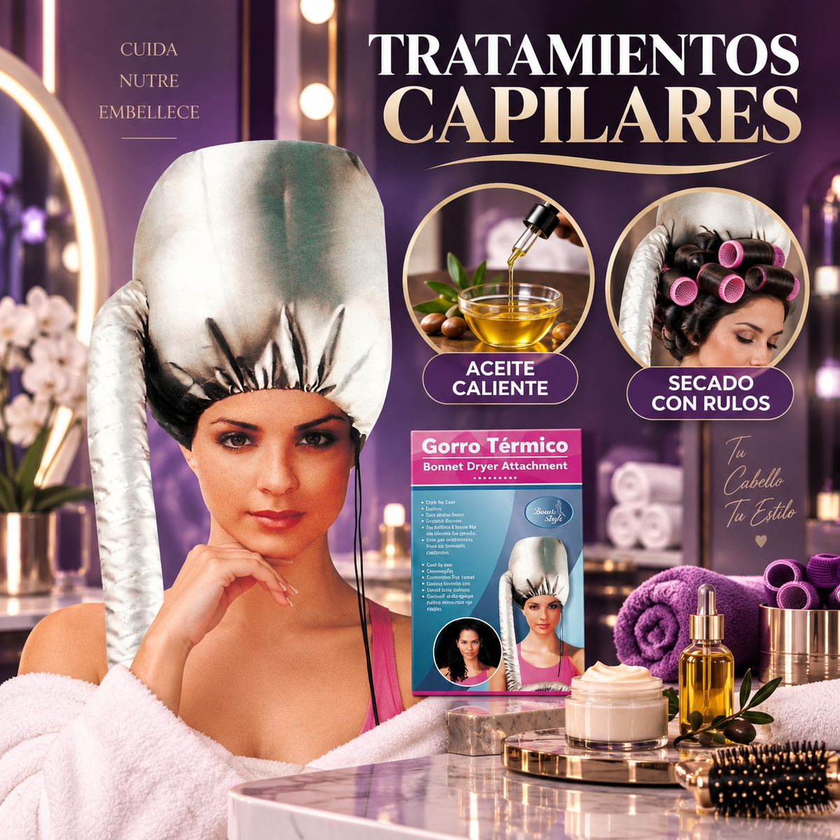 Beauty Style Gorro Térmico para el Cabello 0900495