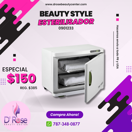 Beauty Style Calentador de Toalla y Esterilizador para Estilista, Barbero o Esteticista 0901233