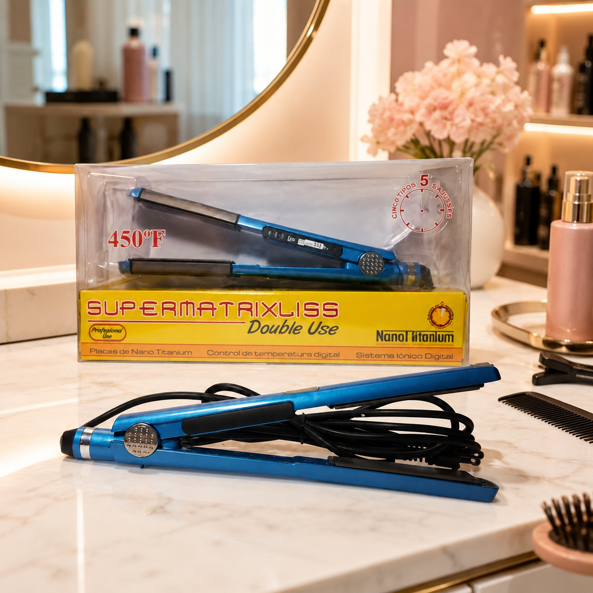 Beauty Style Super Matrix Liss Plancha Doble Uso 1” 0904070