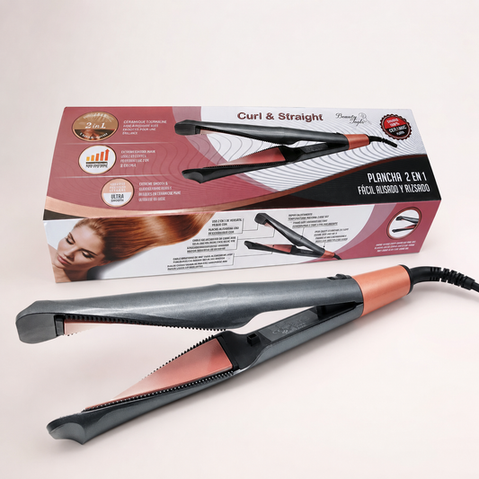 Beauty Style Curl & Straight Plancha 2 en 1 hasta 450 °F 0904100