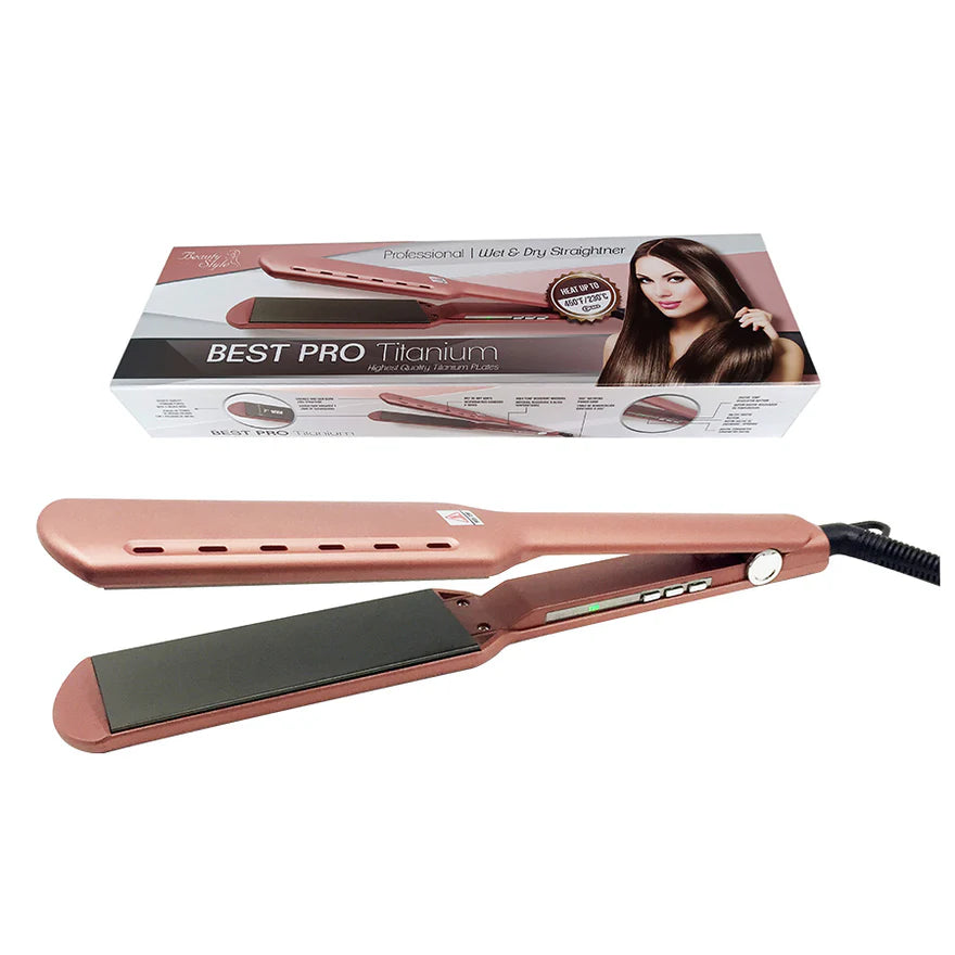 🌟 BEAUTY STYLE – PLANCHA BEST PRO TITANIUM WET &amp; DRY 450°F (0904110) 🌟