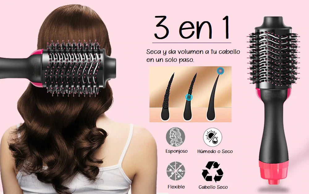 🖤 CEPILLO SECADOR PROFESIONAL BEAUTY STYLE 3 EN 1 – MODELO 0909205 🖤
