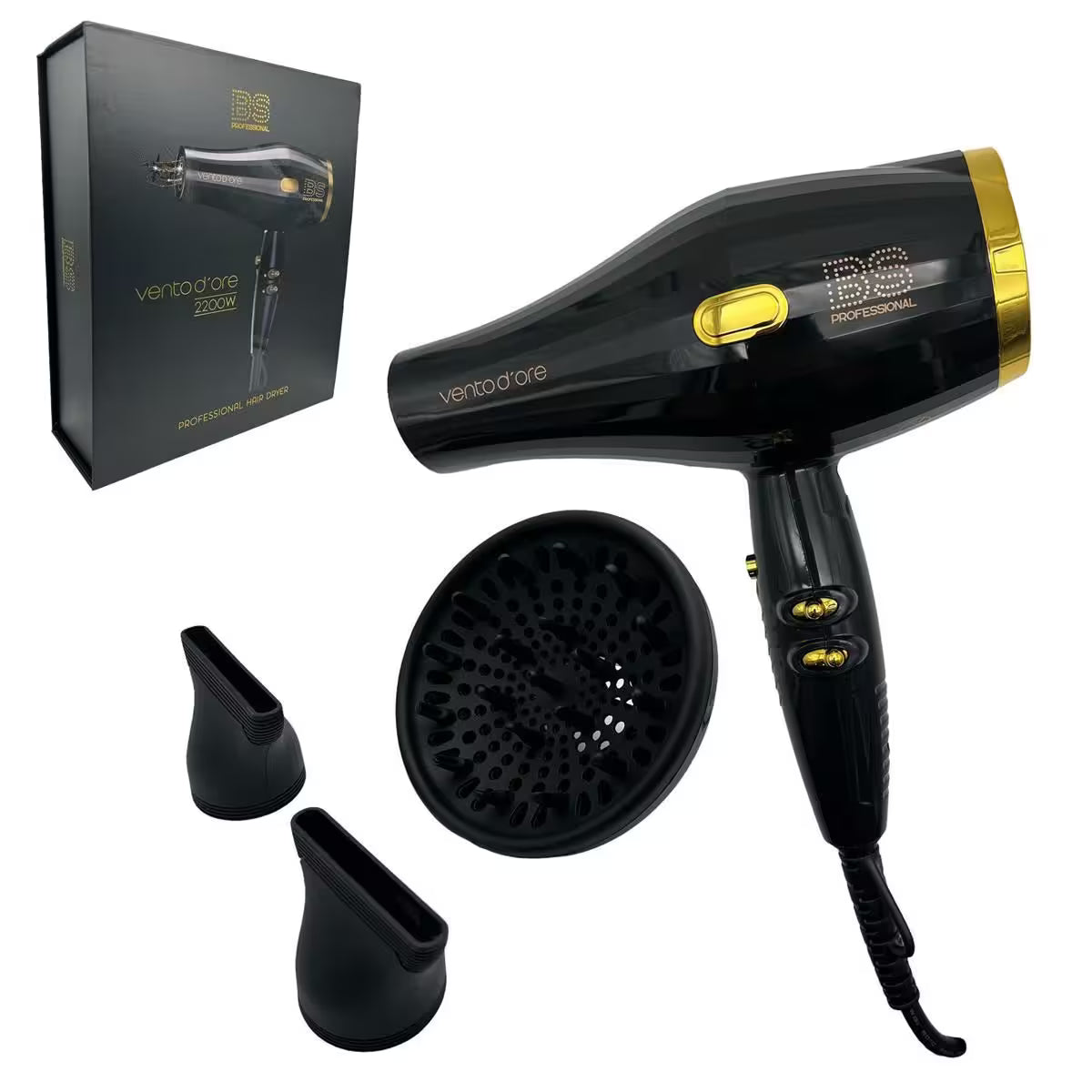 💨 SECADOR PROFESIONAL BEAUTY STYLE VENTO D’ORE 2200W – MODELO 0909216