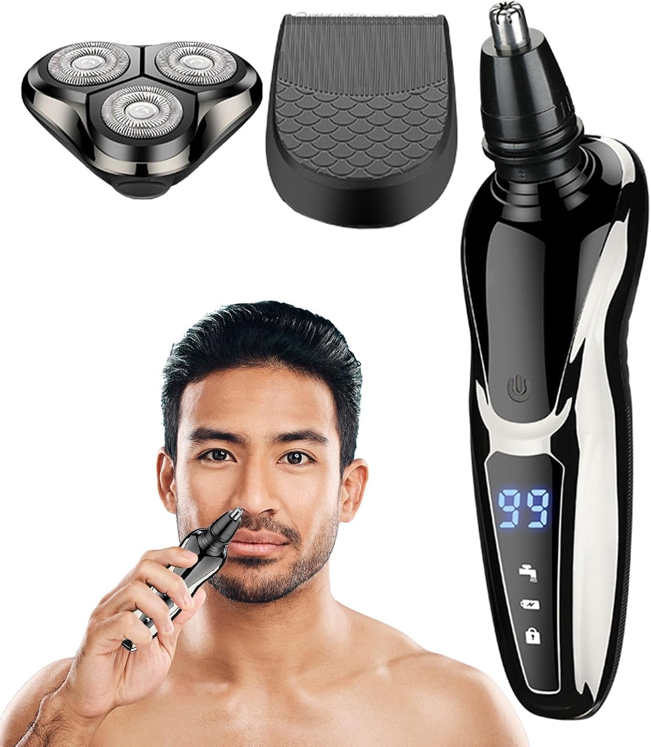 Beauty Style Barber Set Shaver Trimmer 3 en 1 0923419 – Afeitadora y Recortadora Multifuncional