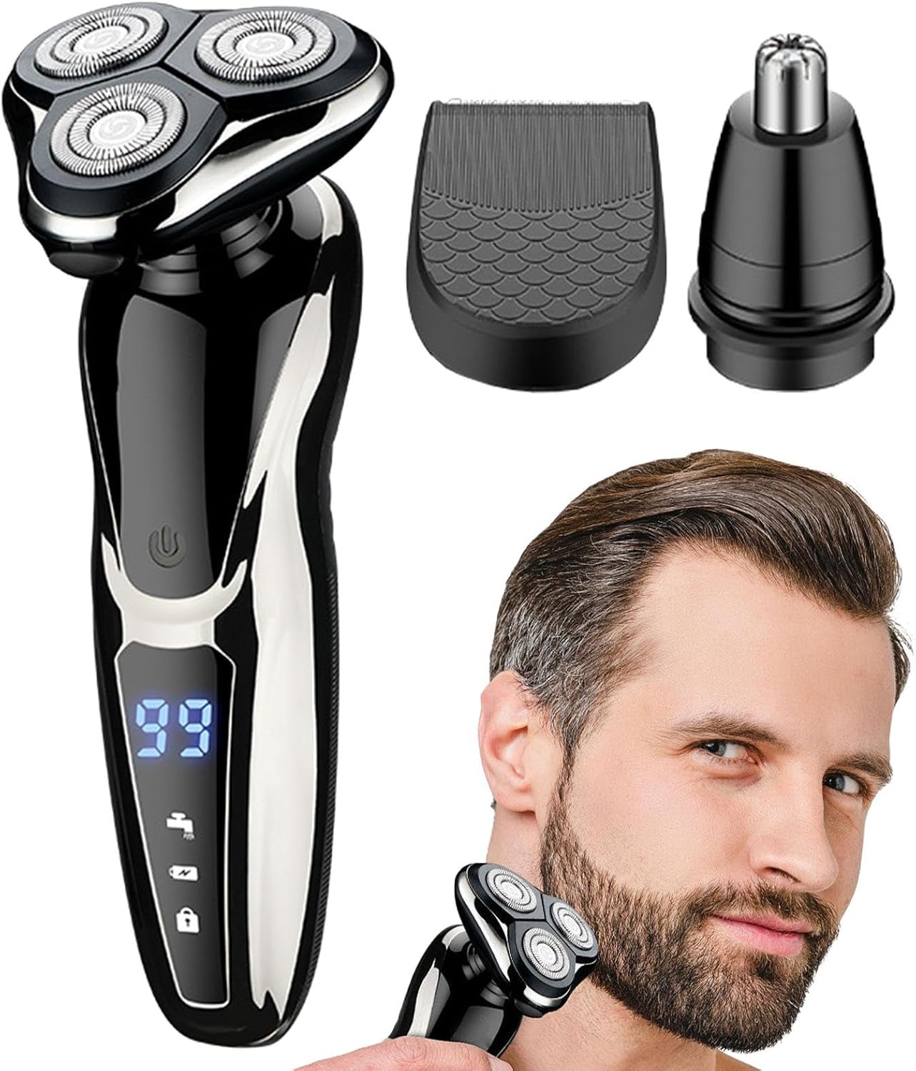 Beauty Style Barber Set Shaver Trimmer 3 en 1 0923419 – Afeitadora y Recortadora Multifuncional