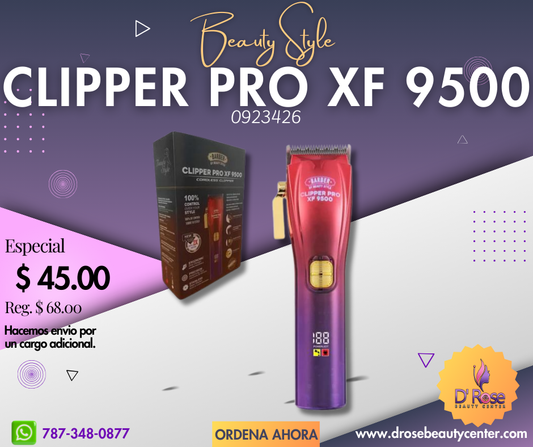 Barber by Beauty Style Clipper Pro XF9500 Cordless Clipper 0923426