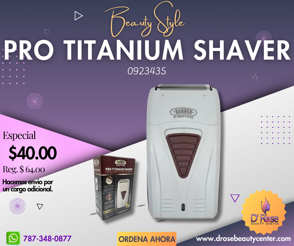Barber by Beauty Style Pro Titanium Shaver Cordless 0923435