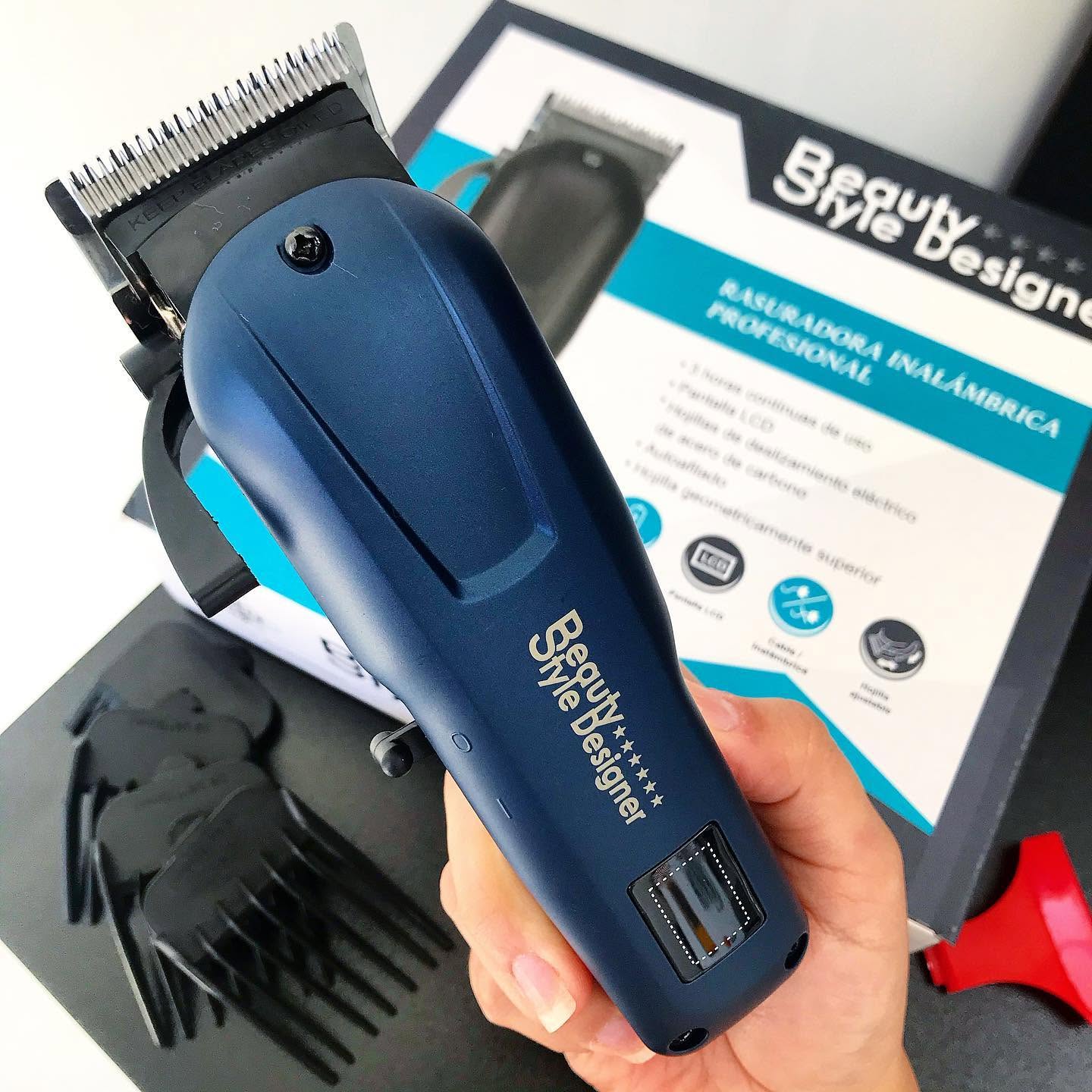 Barber by Beauty Style Designer Cordless Clipper 0923446 – Máquina Cortadora Inalámbrica Profesional