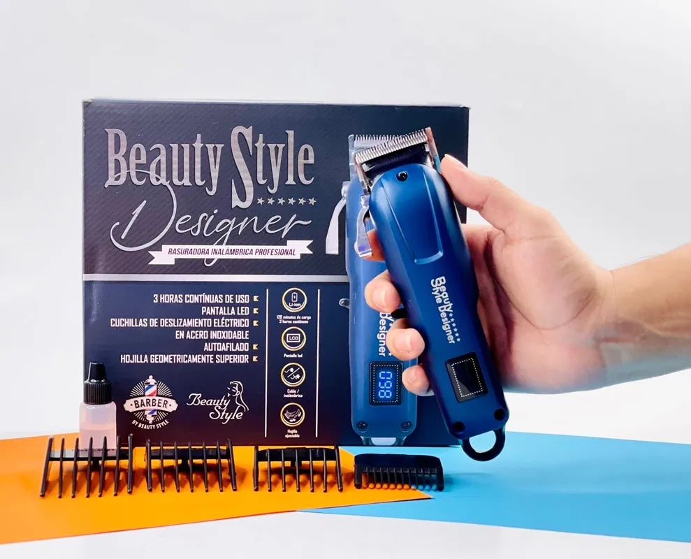 Barber by Beauty Style Designer Cordless Clipper 0923446 – Máquina Cortadora Inalámbrica Profesional