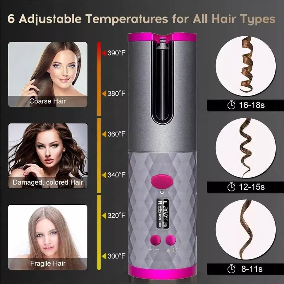 🔥✨ BEAUTY STYLE – RIZADOR ELÉCTRICO INALÁMBRICO 0925123 ✨🔥