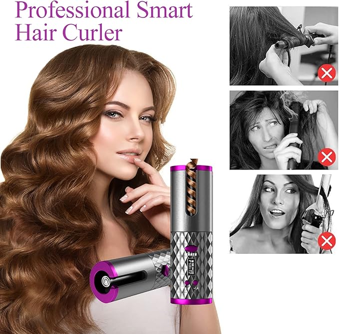 🔥✨ BEAUTY STYLE – RIZADOR ELÉCTRICO INALÁMBRICO 0925123 ✨🔥