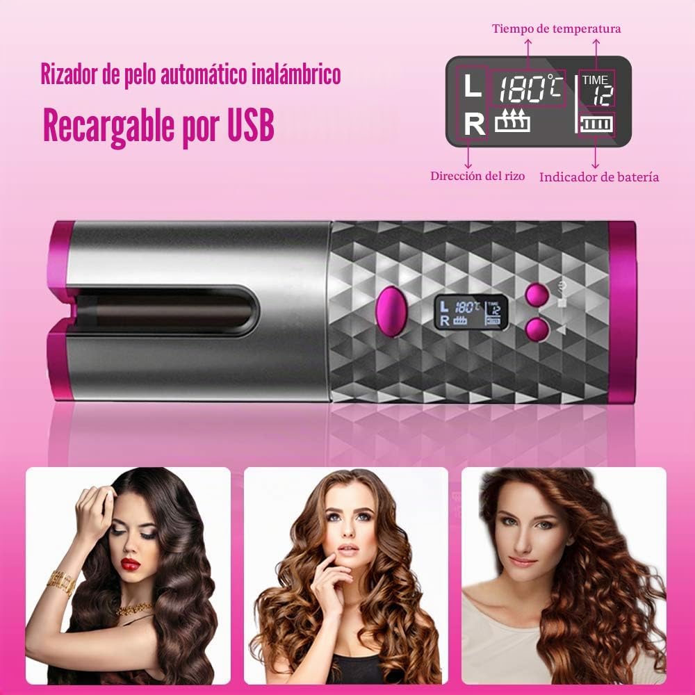 Beauty Style Rizador Automático Inalámbrico Recargable USB 0925123
