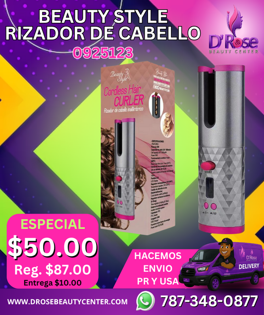🔥✨ BEAUTY STYLE – RIZADOR ELÉCTRICO INALÁMBRICO 0925123 ✨🔥