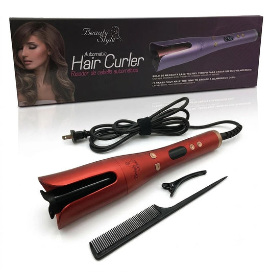 Beauty Style Rizador Automático de Cabello Cerámico Bidireccional Rojo 0925124