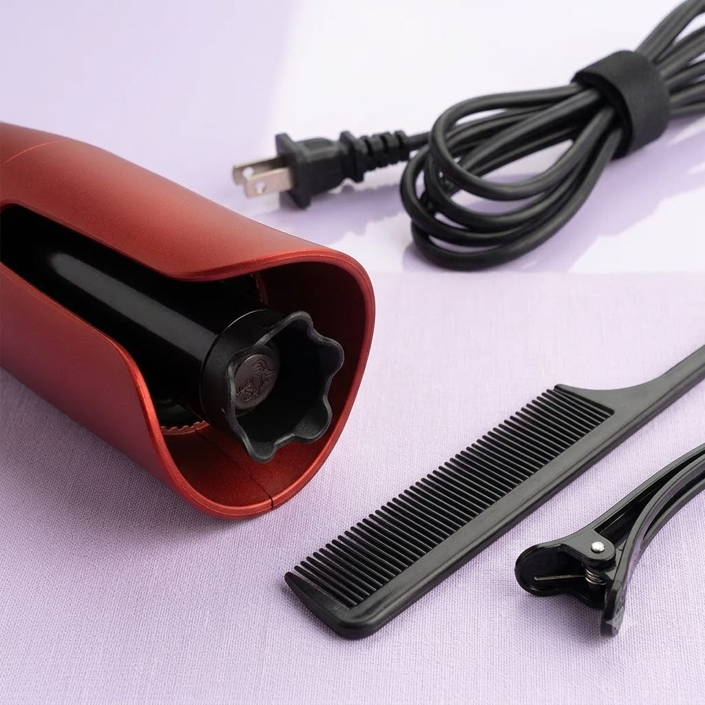 Beauty Style Rizador Automático de Cabello Cerámico Bidireccional Rojo 0925124