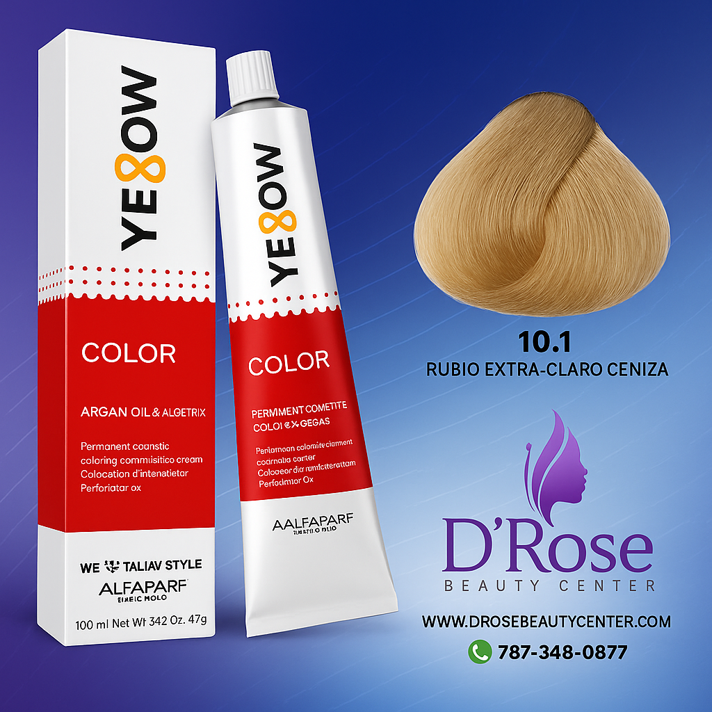 Yellow Tinte 10.1 Rubio Extra-Claro Ceniza 100ml