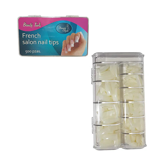 Beauty Style Uñas French Color Natural de 500pc 1030040