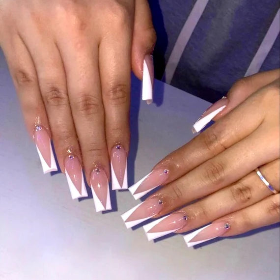 Beauty Style Uñas French Blancas de 500pc 1030042