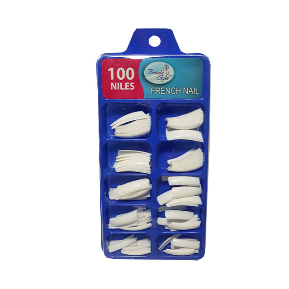 Beauty Style Uñas French Blanca x 100 1030045