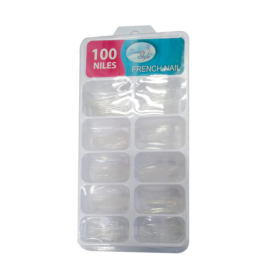 Beauty Style Uñas French Clear x 100 1030085