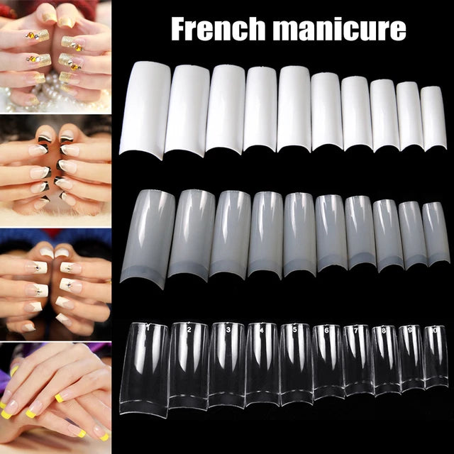 Beauty Style Uñas French Blanca x 100 1030086