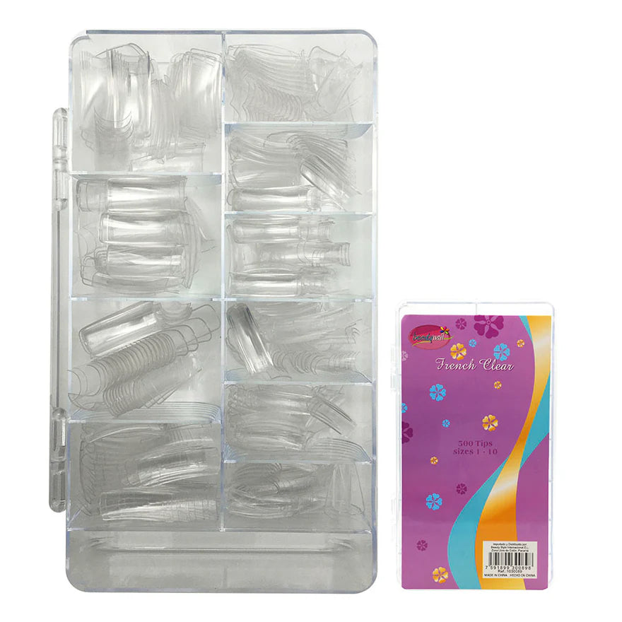 Beauty Style Uñas French Clear x 500 1030089