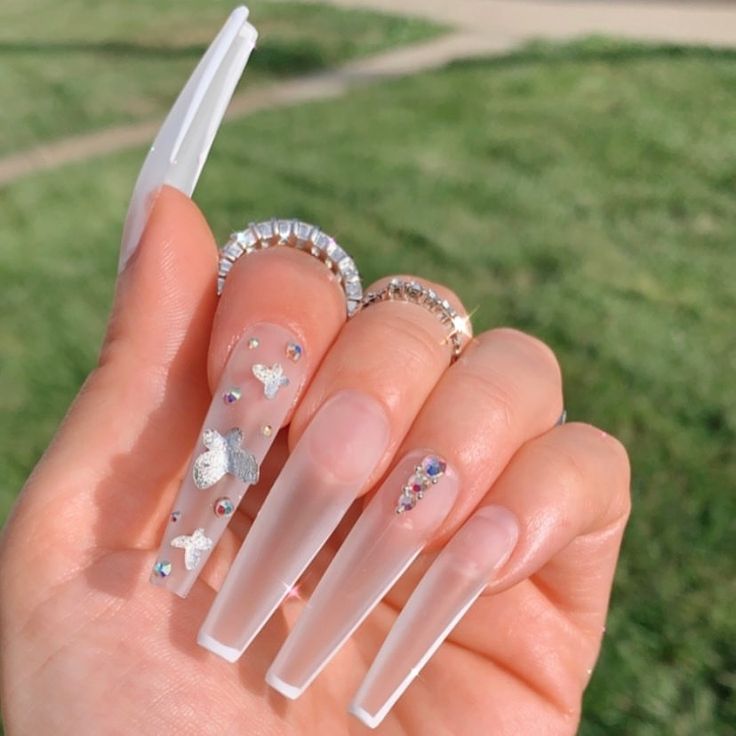 Beauty Style Uñas Long Coffin Color Clear x 100 1030093