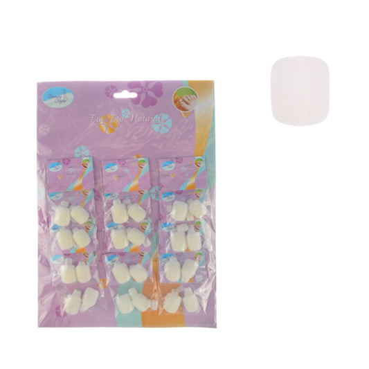 Beauty Style Uñas de Los Pies Color Natural x 24 1030099