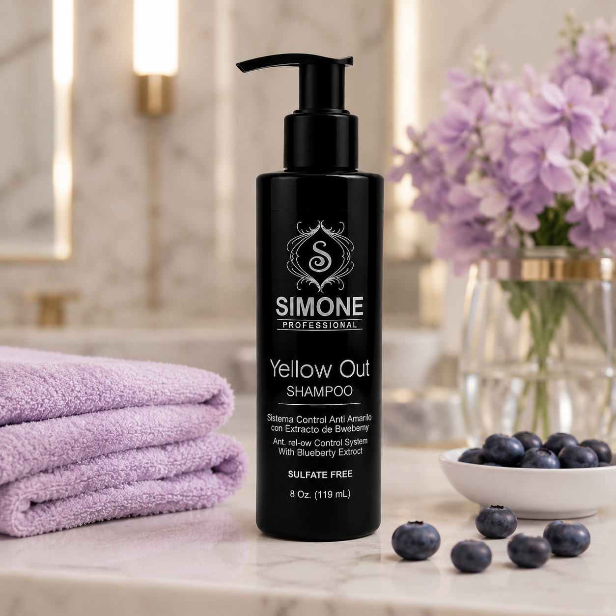 Simone Professional Yellow Out Shampoo Anti-Amarillo 8 oz | SYOSH8