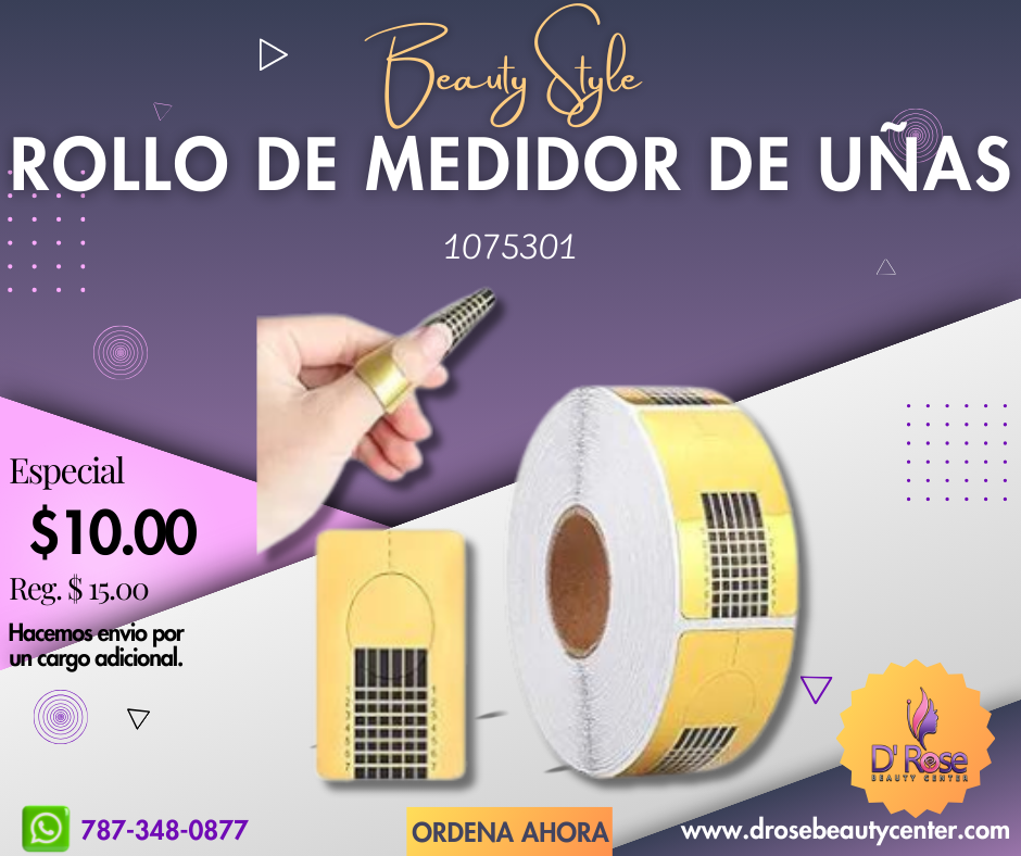 Beauty Style Rollo Medidor de Uñas Esculturales 1075301
