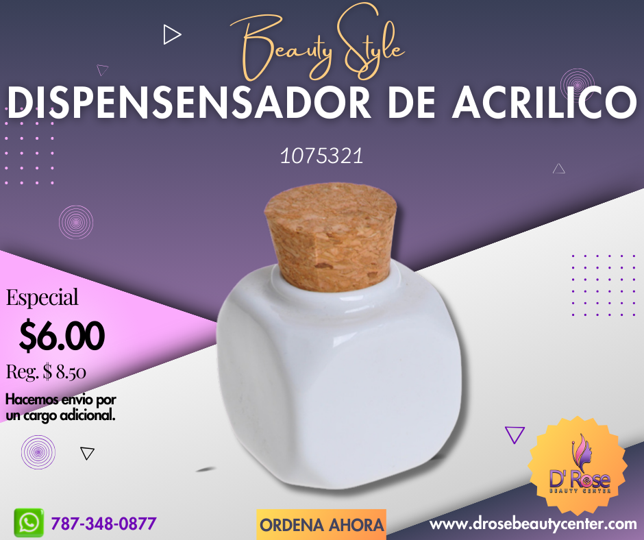 Beauty Style Envase Dispensador de Acrílico de Ceramica 1075321