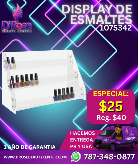 Beauty Style Display Acrílico para Esmaltes de Uñas – Modelo 1075342