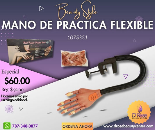 Beauty Style Mano de Practica o Entrenamiento Para Uñas 1075351