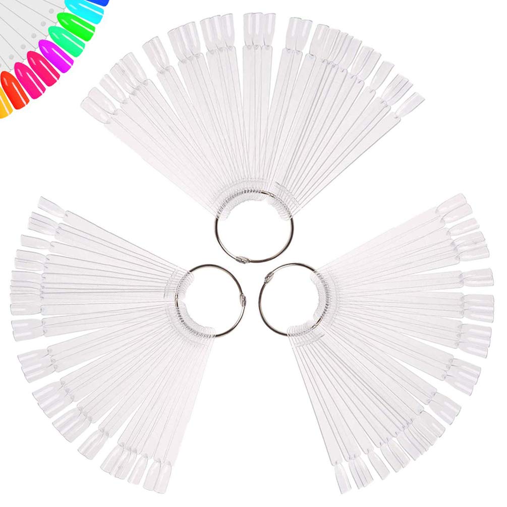 Beauty Style Muestrario de Uñas Transparente Tipo Llavero 1075352