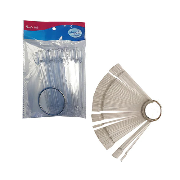 Beauty Style LLavero o Muestrario Tipo LLavero de Uñas Transparente 1075352