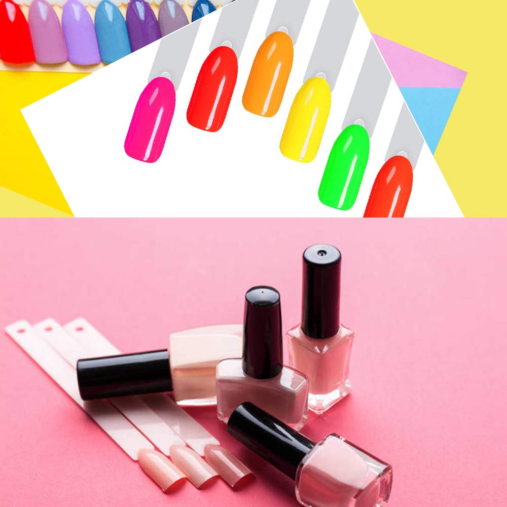 Beauty Style Muestrario de Uñas Transparente Tipo Llavero 1075352
