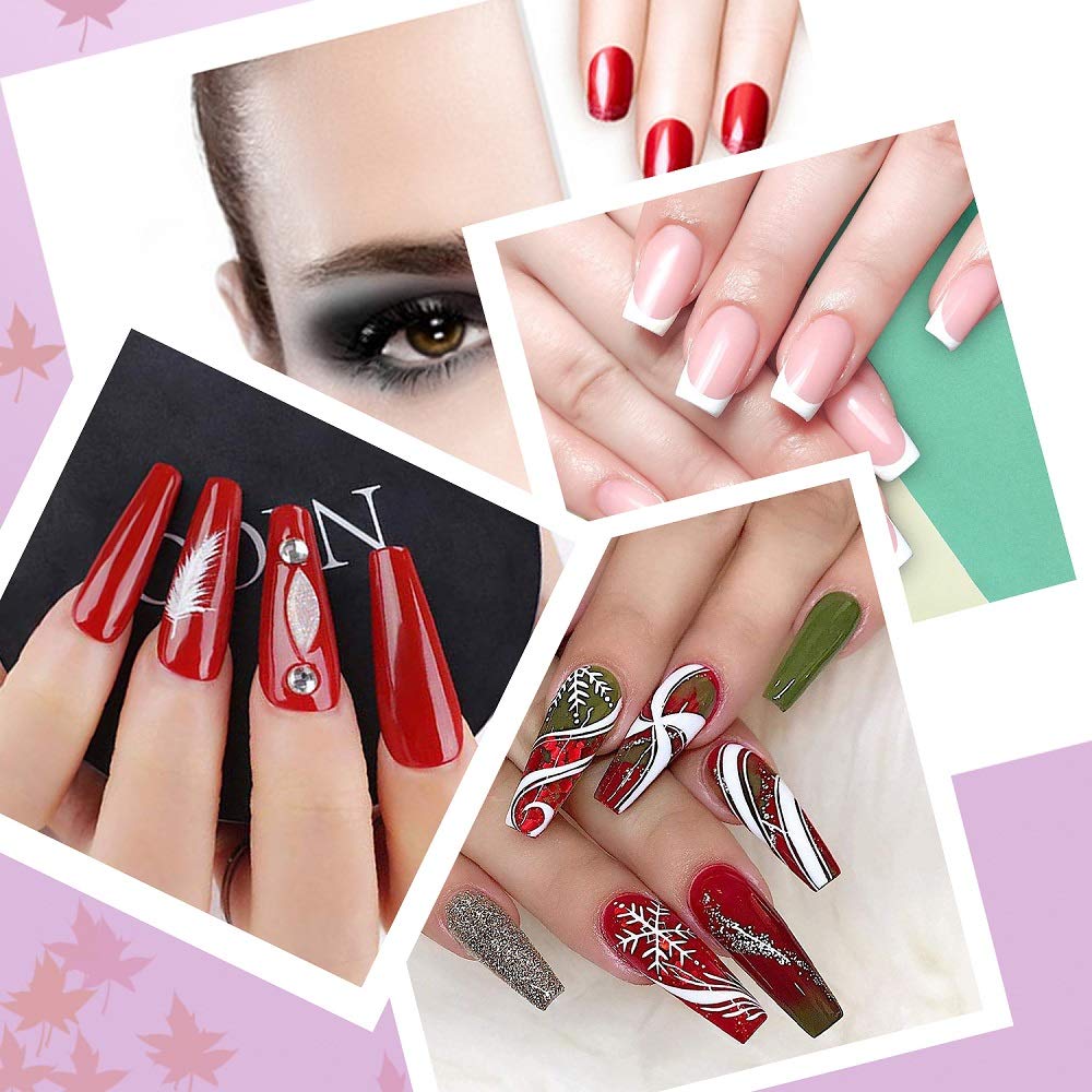 Beauty Style Muestrario de Uñas Transparente Tipo Llavero 1075352