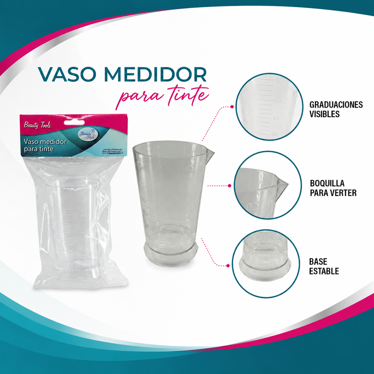 Beauty Style Vaso Medidor para Tinte 0586114