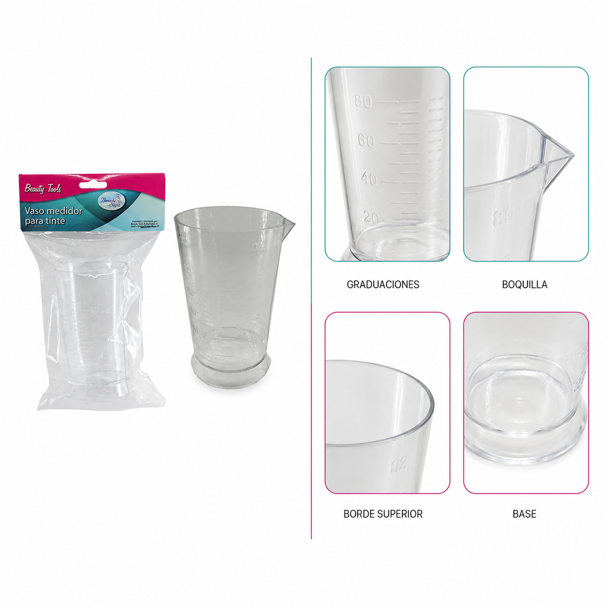 Beauty Style Vaso Medidor para Tinte 0586114