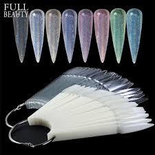 Beauty Style Muestrario de Uñas Stiletto Transparente Tipo Llavero 1075358