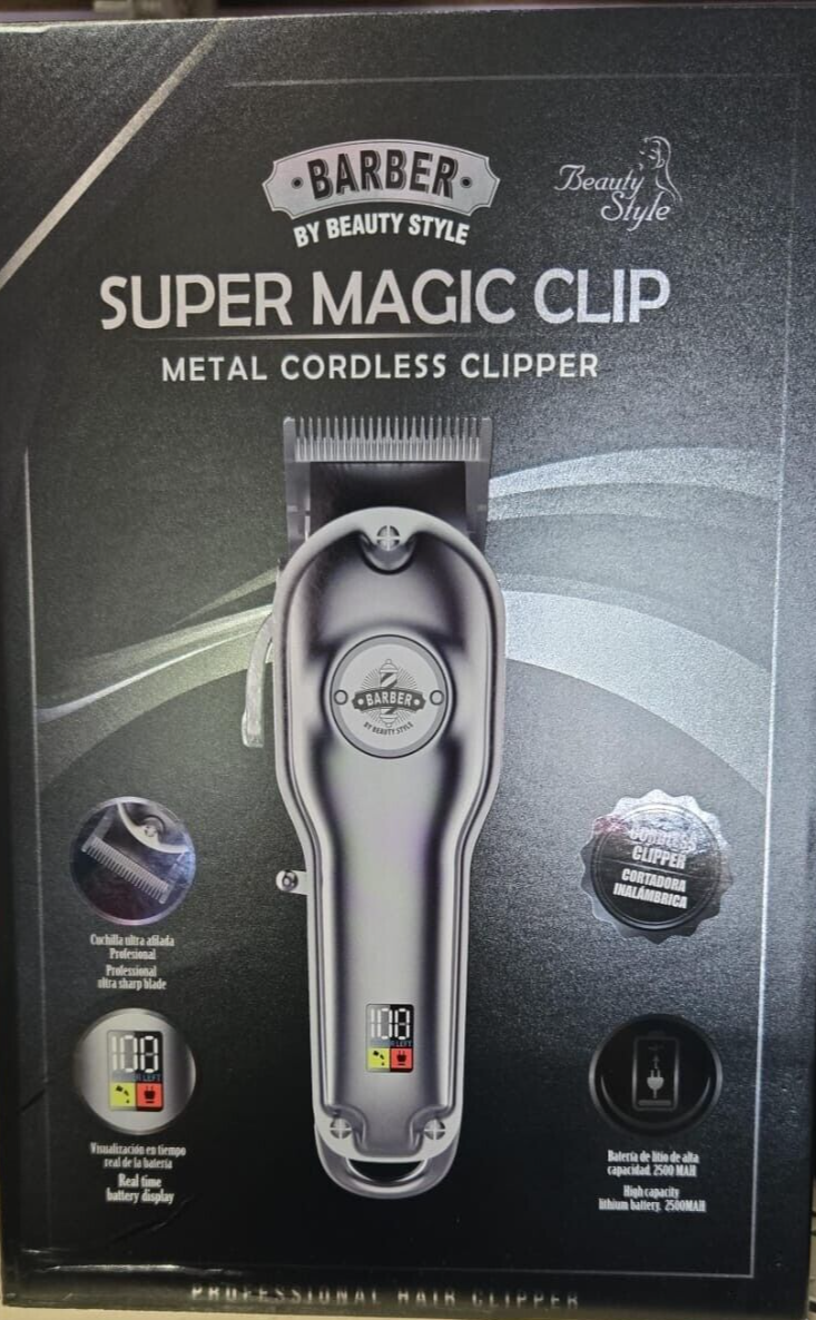 Barber by Beauty Style Super Magic Clip Cordless Clipper (Gold) 0923422