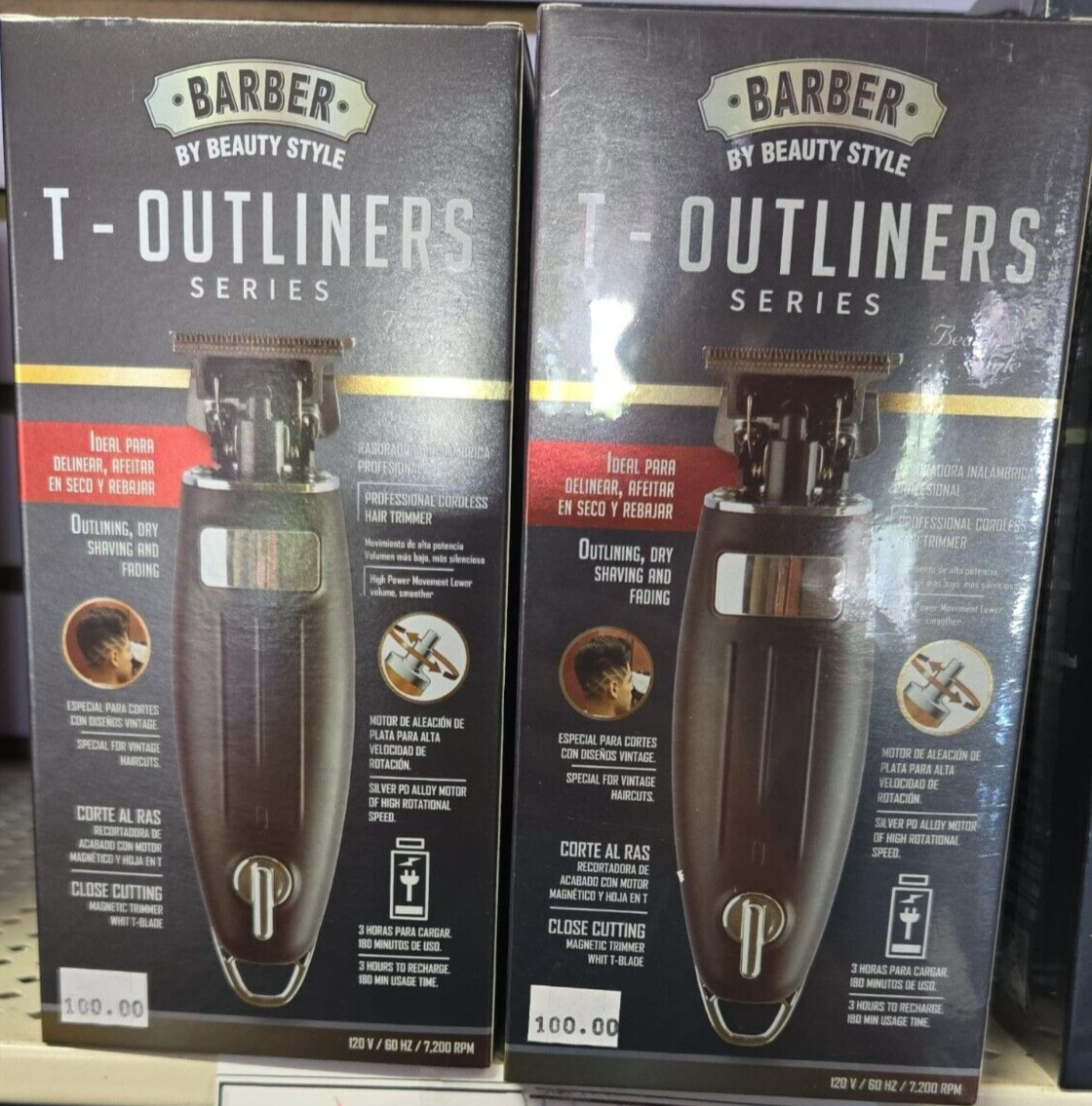 Barber by Beauty Style T-outliners Series Cordless Trimmer 0923434 – D ...