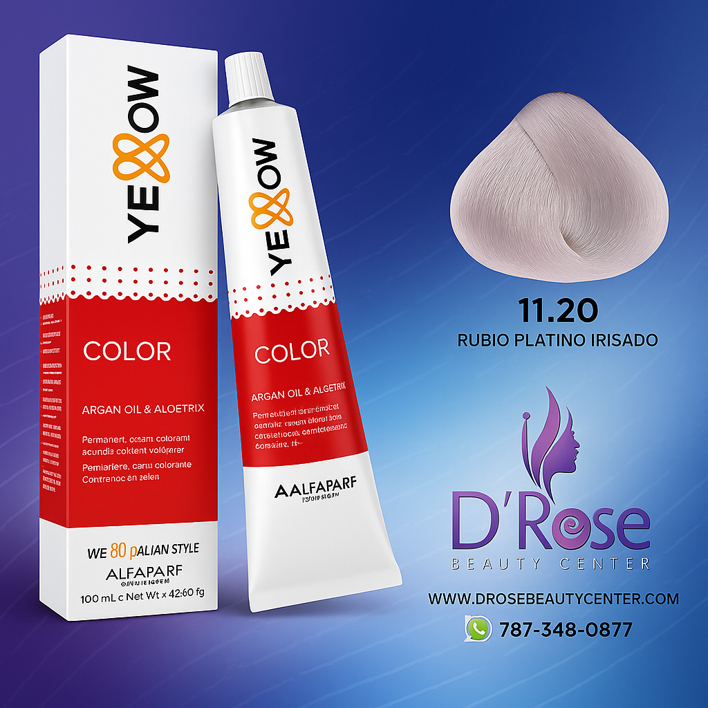 Yellow Tinte 11.20 - Rubio Platino Irisado 100ml