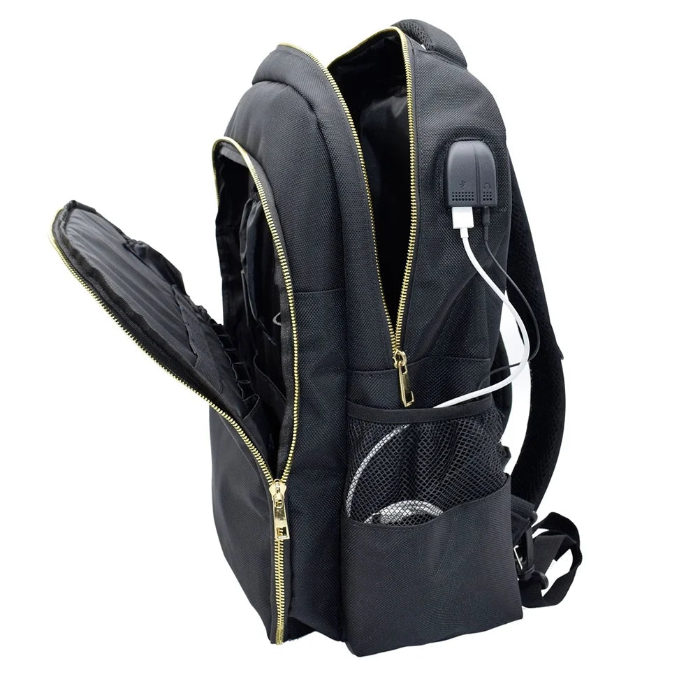 Beauty Style Maletin o Mochila de Barberia Color Negro 1175120