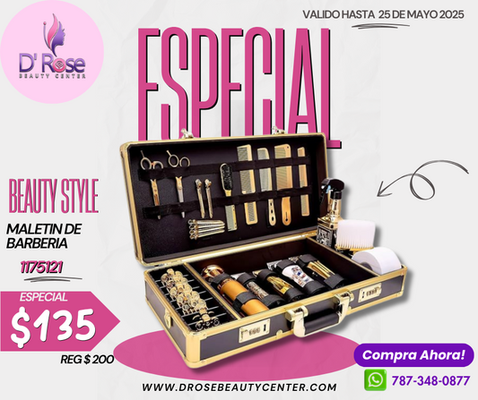 Beauty Style Maletin para Barbero Color Negro 1175121