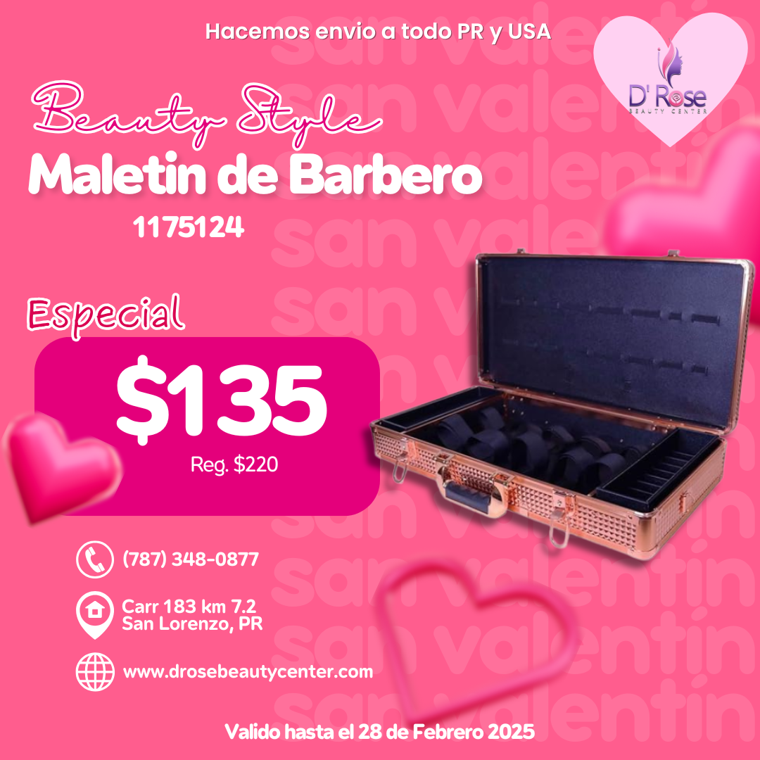 Beauty Style Maletin para Barbero Color Rose Gold 1175124