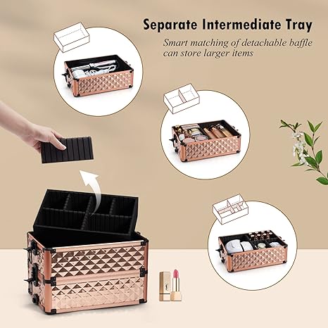 Beauty Style Maletin de Maquillaje o Para Técnica de Uñas Color Tornasol Surtidos 1175140