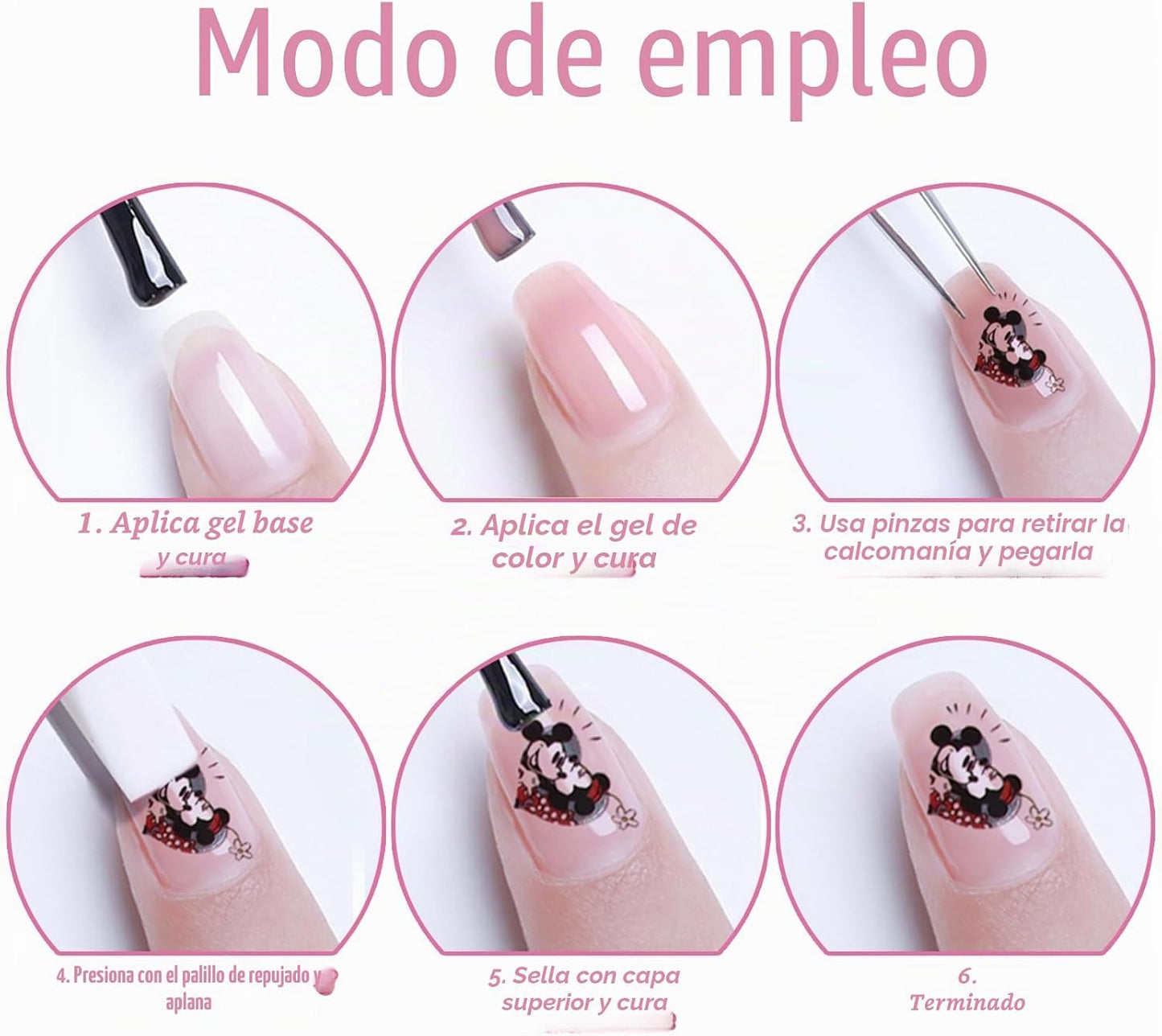 Joyful Nail Stickers 3D Personajes de Ratón 1258