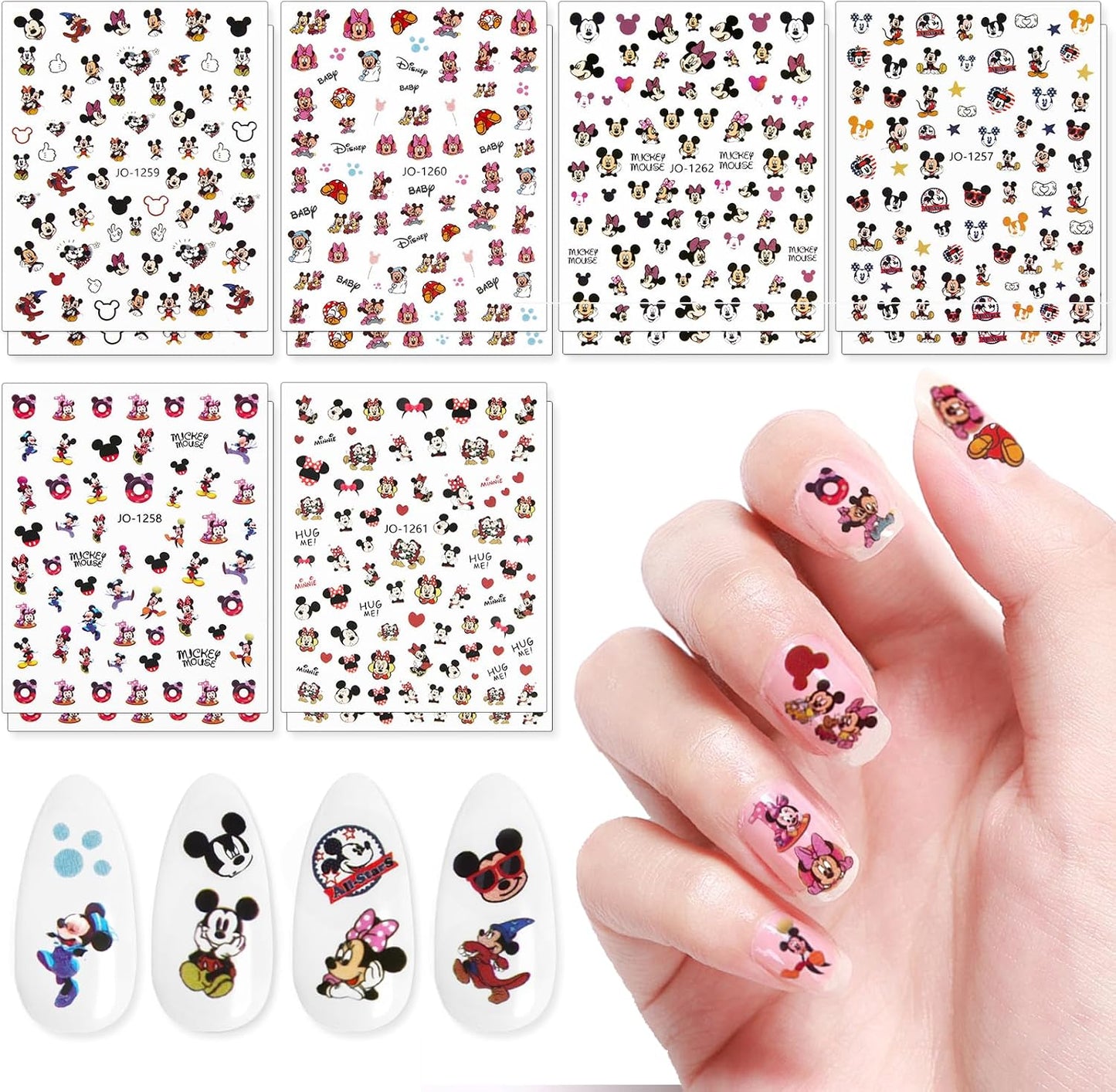 Joyful Nail Stickers 3D Personajes de Ratón 1258